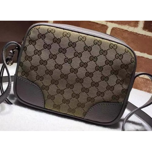 Gucci Bree Eredeti GG Vászon Mini Messenger Táska 387360 Szürke