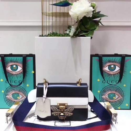 Gucci Broadway Bőr Mini Táska 476542 Fekete