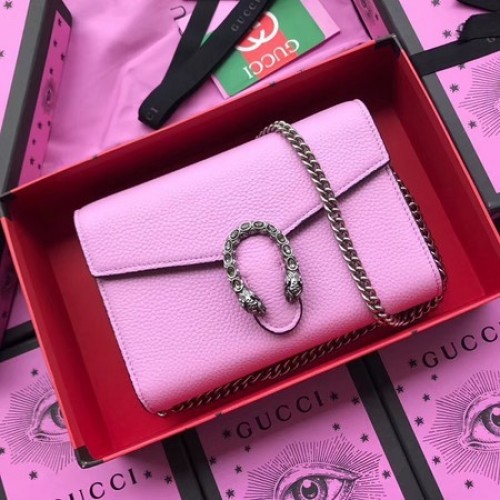 Gucci Borjúbőr Válltáska 401231 Rózsaszín