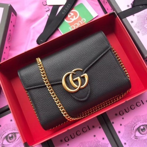 Gucci Borjúbőr Válltáska 401232 Fekete