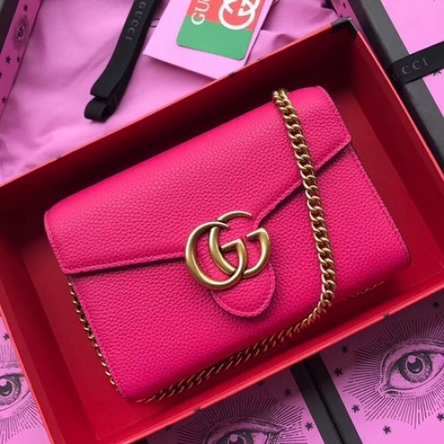 Gucci Borjúbőr Válltáska 401232 Barackszínű