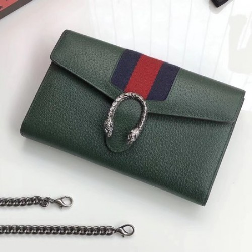 Gucci Borjúbőr Válltáska 481377 Zöld
