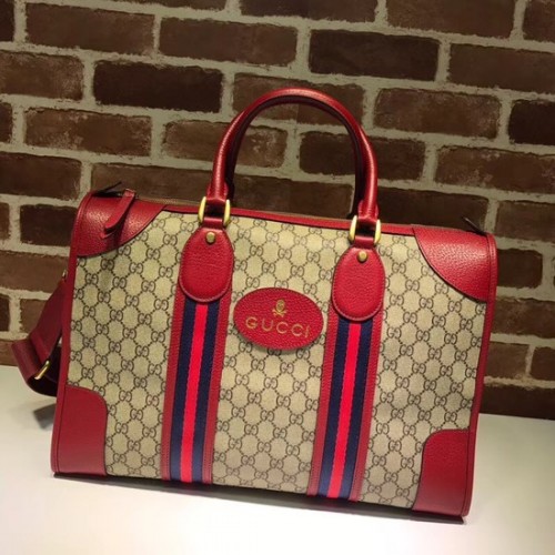 Gucci Courrier puha GG Supreme sporttáska 459311 piros