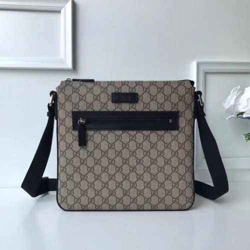 Gucci Courrier puha GG Supreme messenger táska 406408 fekete