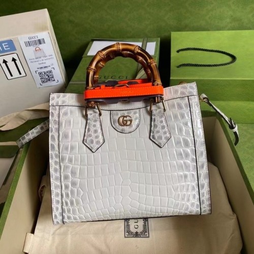 Gucci Diana kis krokodilbőr táska 660195 fehér