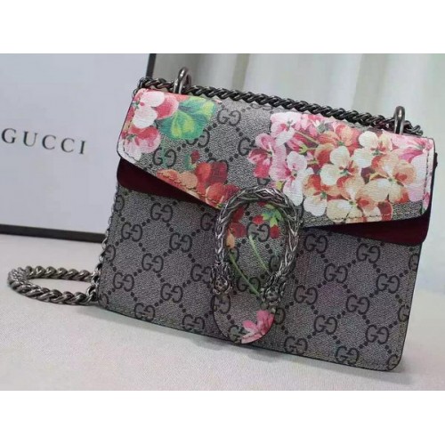 Gucci Dionysus Blooms mini válltáska 421970 Burgundia