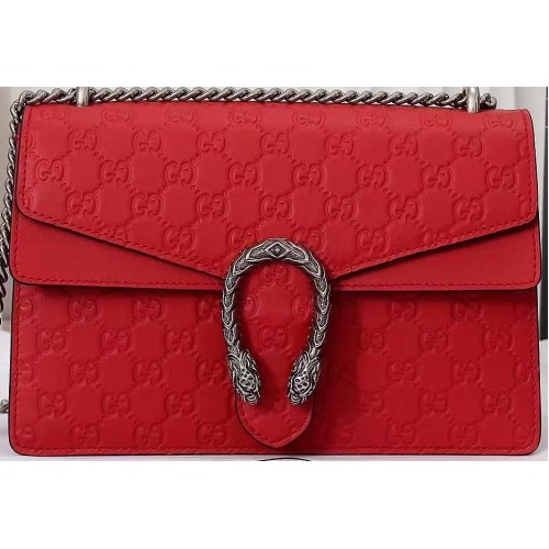 Gucci Dionysus GG Eredeti Bőr Válltáska 400249C Piros