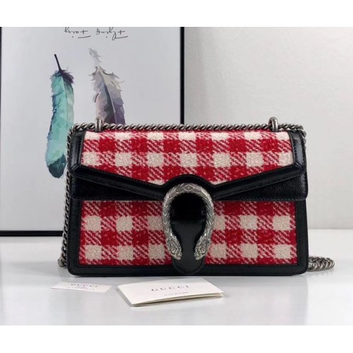 Gucci Dionysus GG Eredeti tweed válltáska AS400249 piros