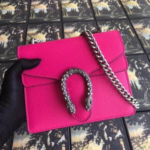 Gucci Dionysus GG Supreme mini táska 421970 rózsaszín