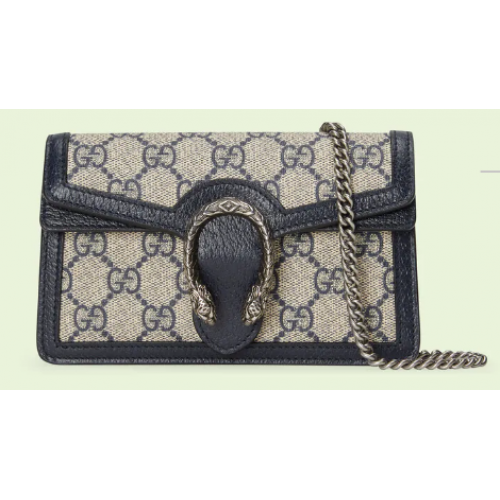 Gucci Dionysus GG szuper mini táska 476432 Kék