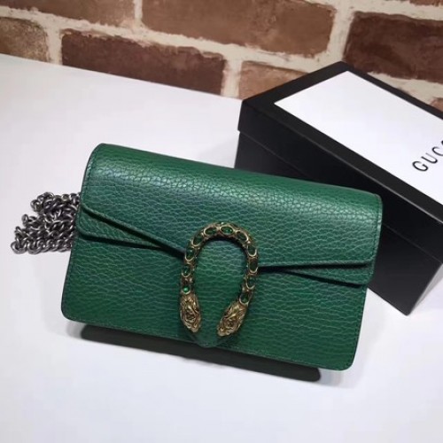 Gucci Dionüszosz Bőr Szuper Mini Táska 476432 Zöld
