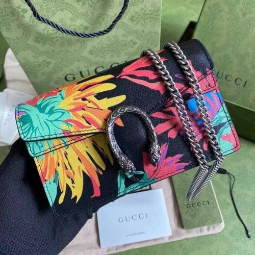 Gucci Dionüszosz bőr szuper mini táska A476432 fekete