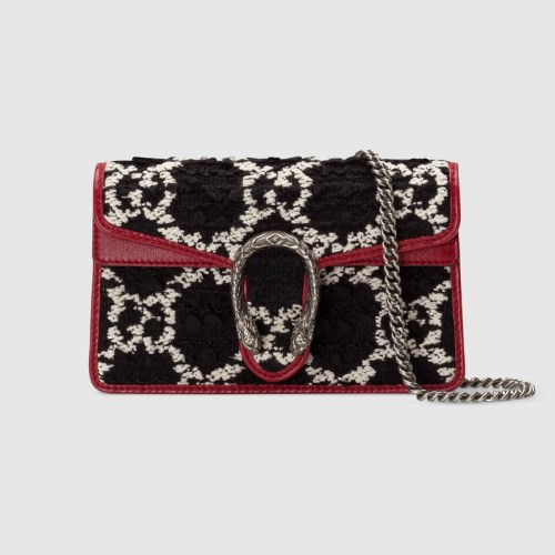 Gucci Dionysus Szuper Mini Válltáska 476432 fekete