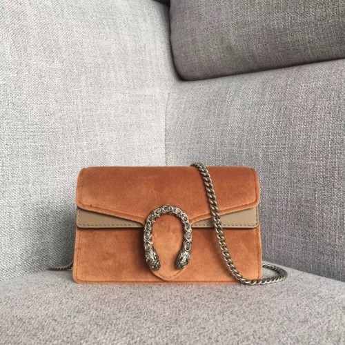 Gucci Dionüszosz bársony szuper mini táska 476432 Taupe