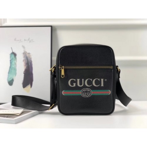 Gucci GG borjúbőr válltáska 523691 fekete