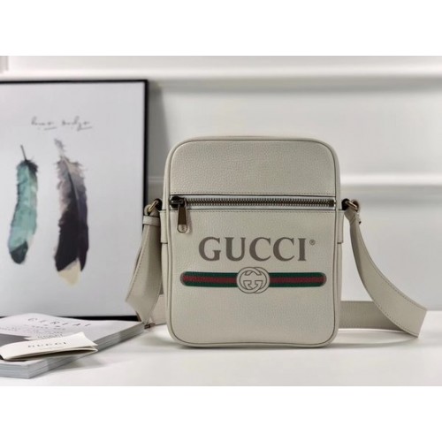 Gucci GG borjúbőr válltáska 523691 fehér
