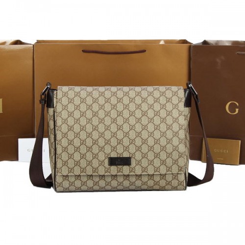 Gucci GG Vászon Kis Messenger Táska 146236 Barna