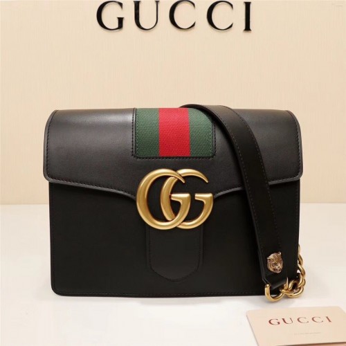 Gucci GG Marmont bőr válltáska 476468 fekete