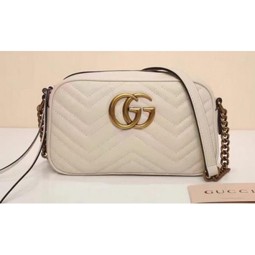 Gucci GG Marmont Matelasse válltáska 447632 törtfehér