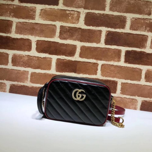 Gucci GG Marmont Matelasse mini táska 448065 fekete