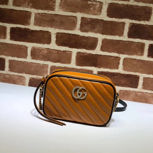 Gucci GG Marmont Matelasse mini táska 448065 barna