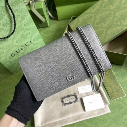 Gucci GG Marmont láncos pénztárca 497985 SZÜRKE