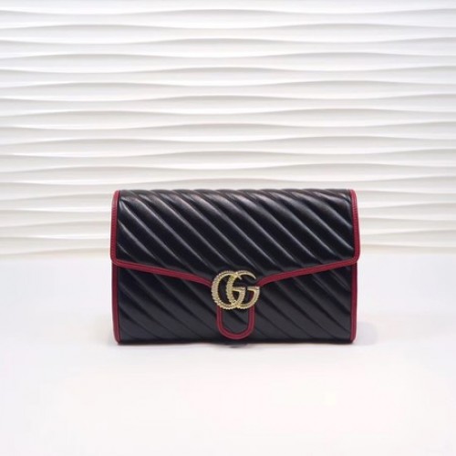 Gucci GG Marmont clutch 498079 fekete-piros