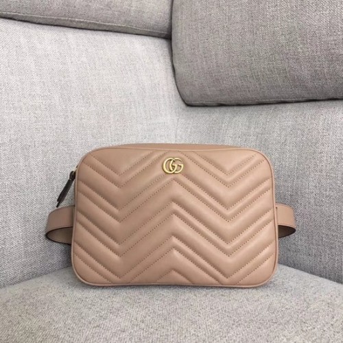 Gucci GG Marmont matelasse övtáska 523380 barackszínű
