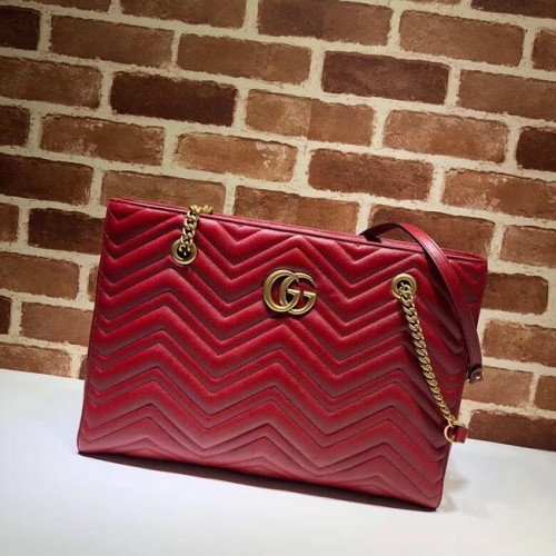 Gucci GG Marmont matelasse közepes táska 524578 piros