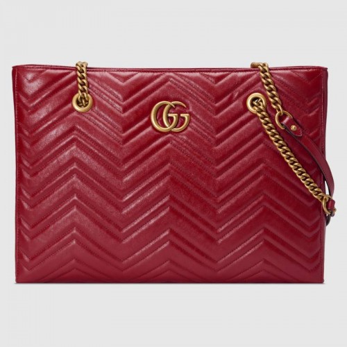 Gucci GG Marmont matelasse közepes táska 524578 piros
