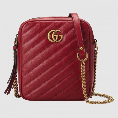 Gucci GG Marmont mini válltáska 550155 Piros