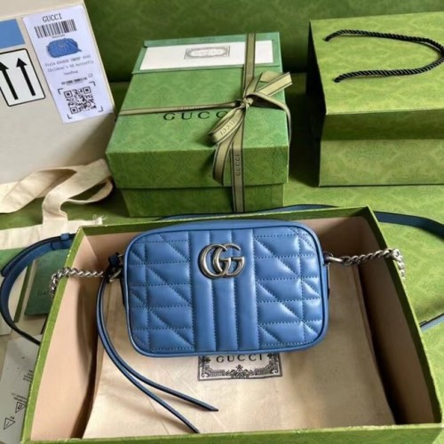Gucci GG Marmont mini válltáska 634936 kék