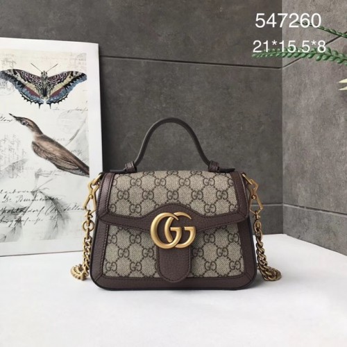 Gucci GG Marmont mini felső fogantyús táska 547260 barna