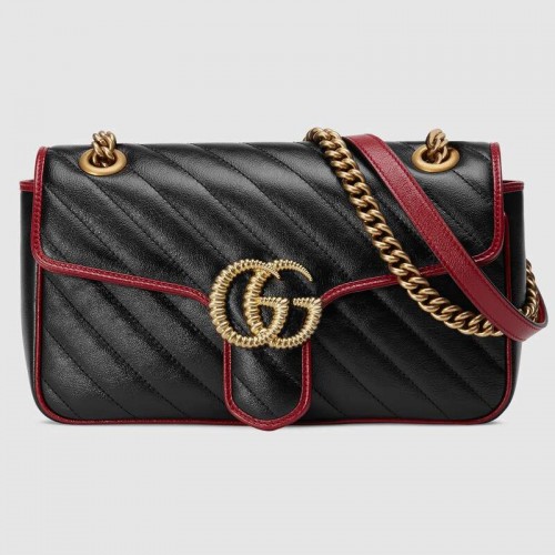 Gucci GG Marmont kis válltáska 443497 fekete