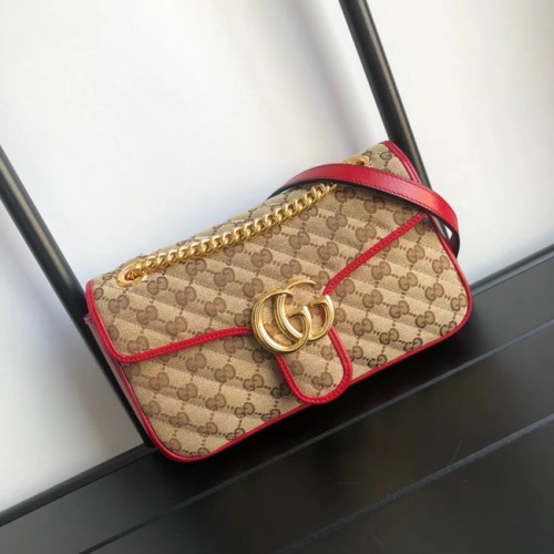 Gucci GG Marmont kis válltáska 443497 piros