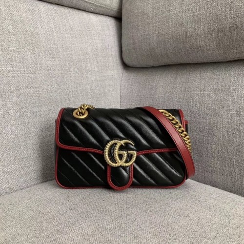 Gucci GG Marmont kis válltáska 446744 fekete