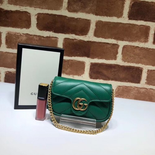 Gucci GG Marmont szuper Clutch táska 575161 zöld