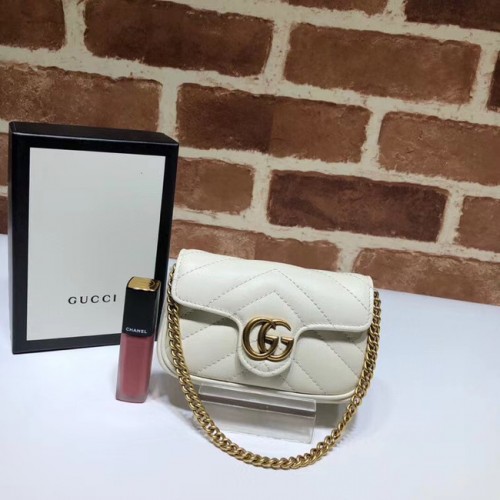 Gucci GG Marmont szuper Clutch táska 575161 fehér