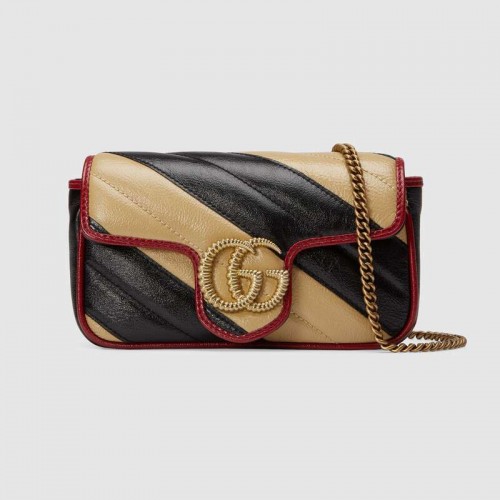 Gucci GG Marmont szuper mini táska 574969 Konyak
