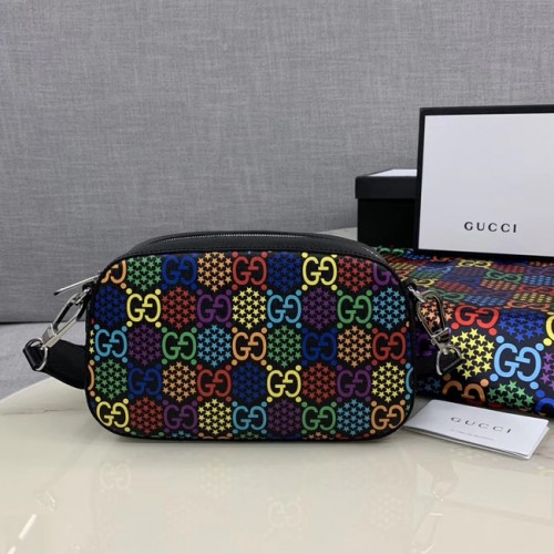 Gucci GG Pszichedelikus Vászon Messenger Táska 574886 fekete