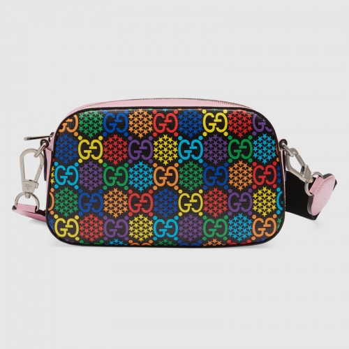 Gucci GG Psychedelic Vászon Messenger Táska 574886 Rózsaszín