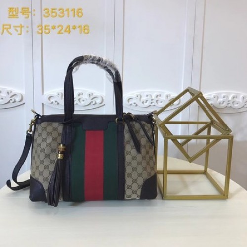 Gucci GG Supreme Vászon Táska 353116 Kávé