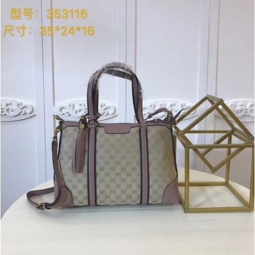 Gucci GG Supreme Vászon Táska 353116 Rózsaszín