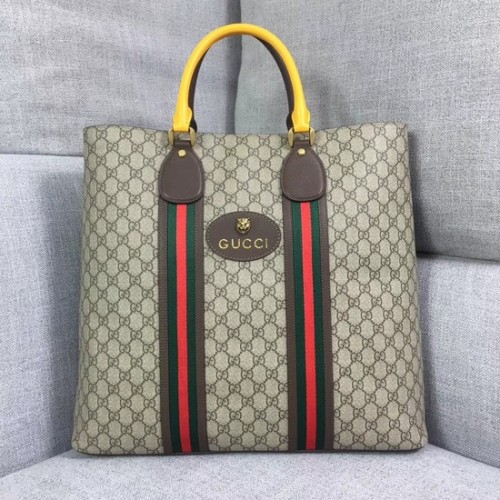 Gucci GG Supreme vászon táska 473870 sárga-barna