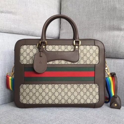 Gucci GG Supreme vászon táska 484663 barna