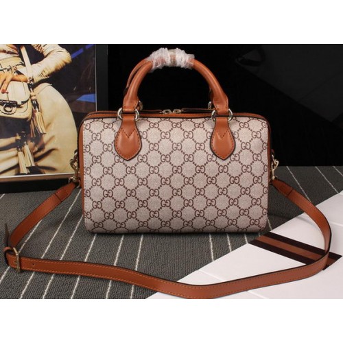 Gucci GG Supreme Felső Fogantyús Táska 409529 Búzaszín