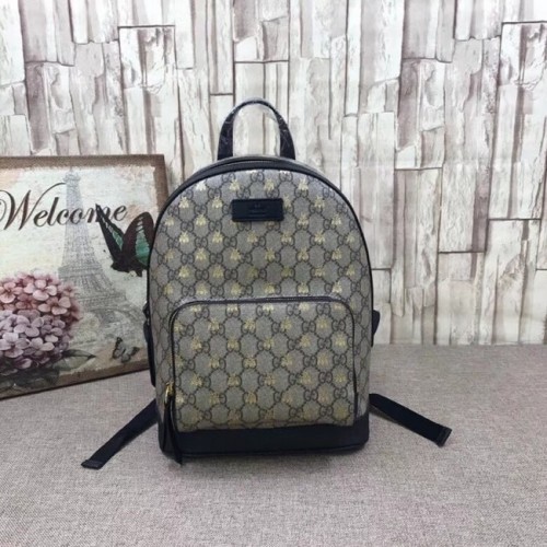 Gucci GG Supreme méhek mintás hátizsák 427042 Fekete