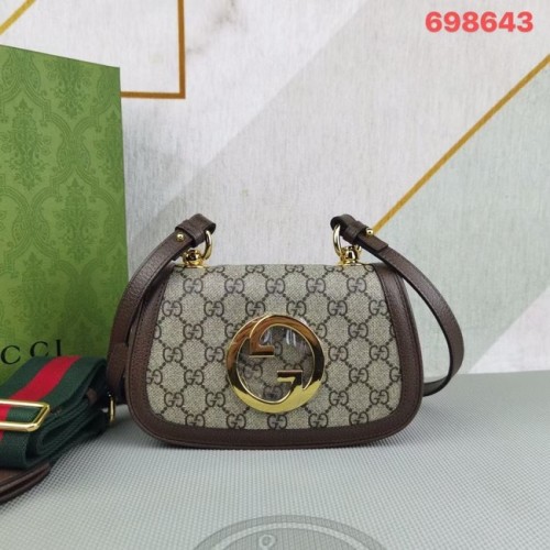 Gucci GG Supreme vászon Blondie minitáska 698643 barna
