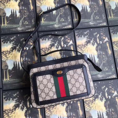 Gucci GG Supreme kis válltáska 523354 fekete