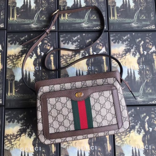 Gucci GG Supreme kis válltáska 523354 barna
